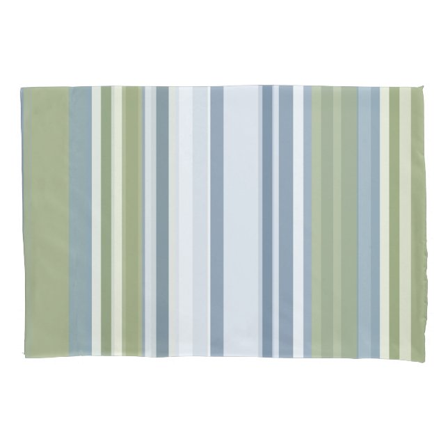 Dark Pastel Blue and Spring Rain Stripes (Frente)