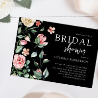 Dark Spring Floral | Convite de Chá de Noiva Botân
