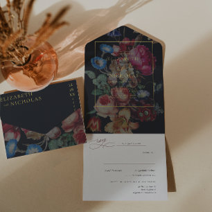 Dark Vintage Floral   Casamento