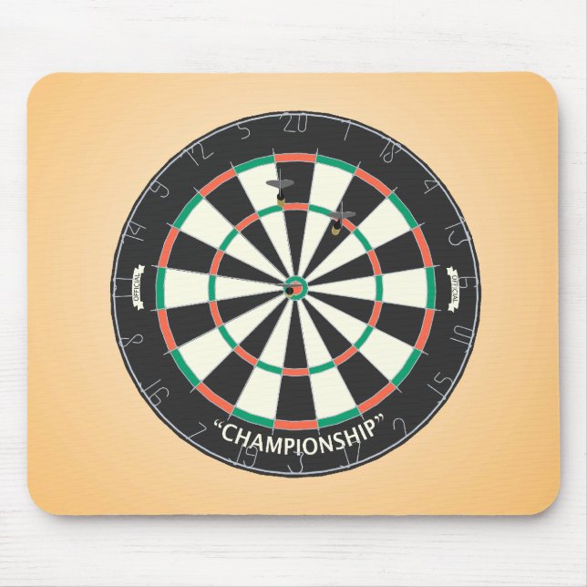 Dartboard & dardos: modelo 3D: Mousepad (Frente)