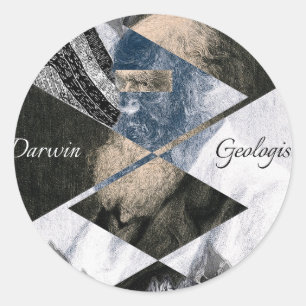 Darwin Era Um Autocolante Geologista