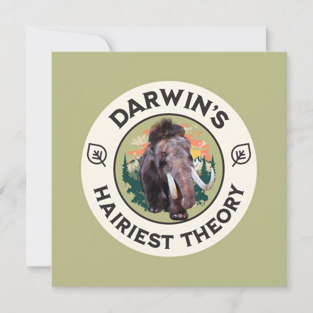Darwin’s Teoria Mais Peluda Mamute Lanudo  (Frente)