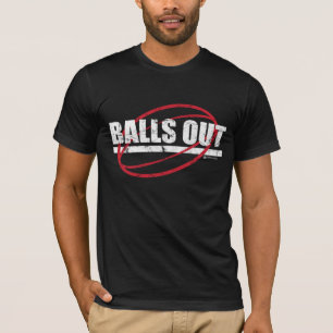DAS BOLAS T-SHIRT DO RUGBY PARA FORA