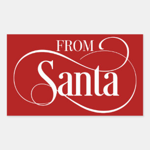 Das etiquetas do feriado do Natal de Papai Noel