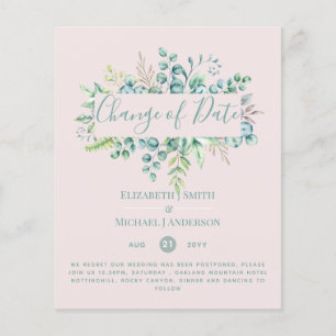 Data da Alteração do Evento Verde Eucalyptus