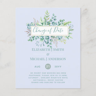 Data da Alteração do Evento Verde Eucalyptus