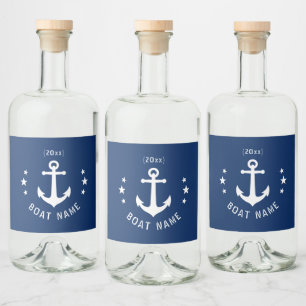 Data da âncora Vintage Estrelas Nome do Barco Mari