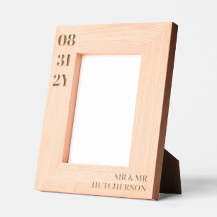 Data de Casamento Minimalista Limpa Sr & Sobrenome