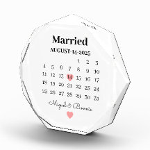 Data de Casamento Personalizada Calendário Dia de 