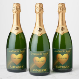 Data de Casamento Personalizado do Emerald Green &