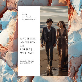 Data de Salvamento do Casamento do Modelo de Foto 