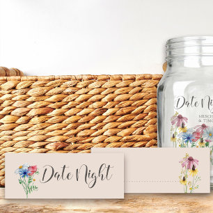 Data Noite Idea Charme de Flor Selvagem Cartão Bo