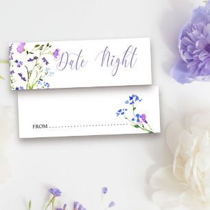 Data Noite Idea Purple Wildflower Advance Card
