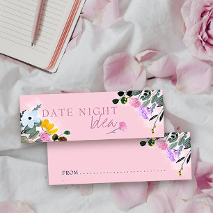 Data Noite Idea Wildflower Lawn Cartão Floral