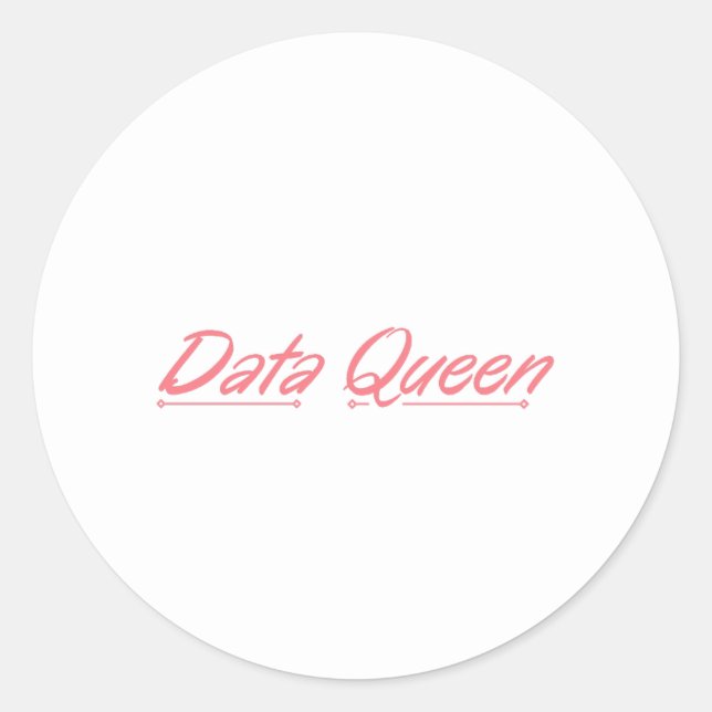Data Queen - Clássico Contabilístico com Adesivo R (Frente)