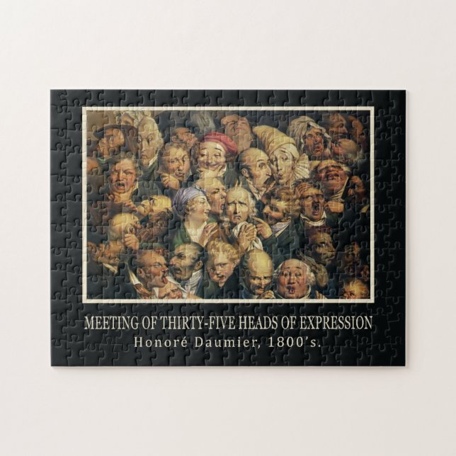 Daumier's Expressions art quebra-cabeça (Horizontal)