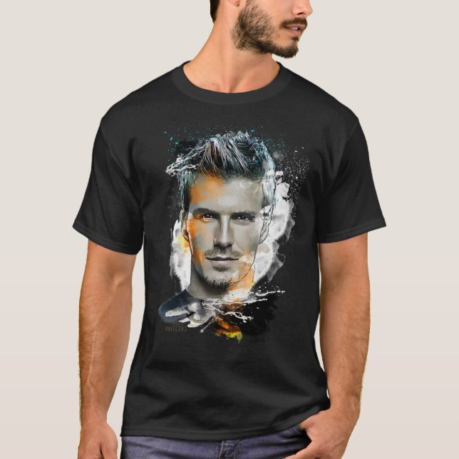 David Beckham - Pintura de T-Shirt Clássico (Frente)