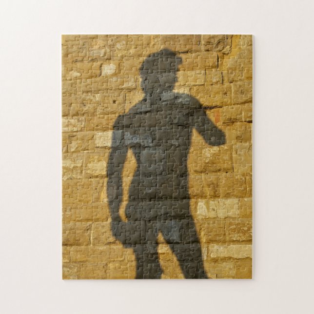 David de Michelangelo em Silhouette Quebra-cabeça (Vertical)