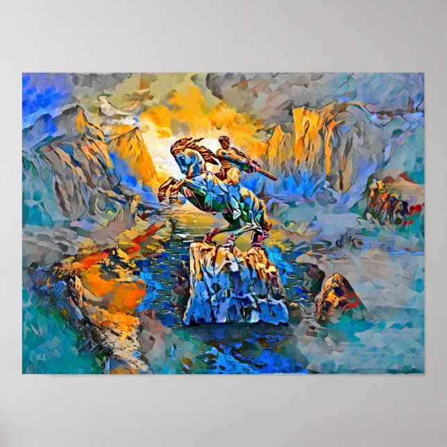 David do Impressão de Sassoun, Papel de Poster de  (Frente)