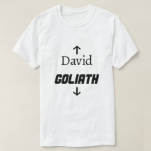 David e Golias - Camisa Engraçada