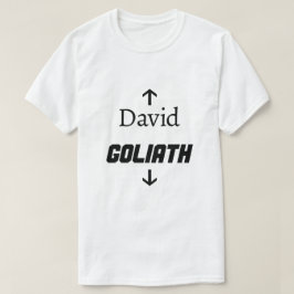 David e Golias - Camisa Engraçada