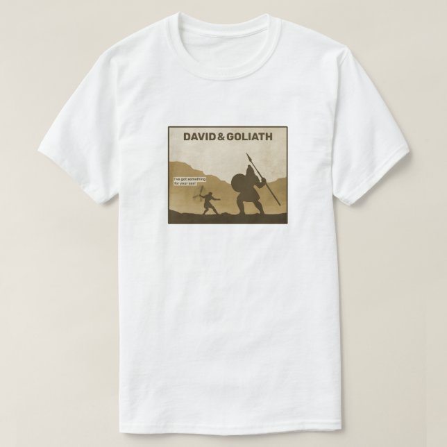 David e Goliath T-Shirt (Frente do Design)