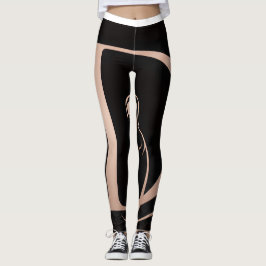Davina Fit Logo Leggings Femininos de Treino Elega