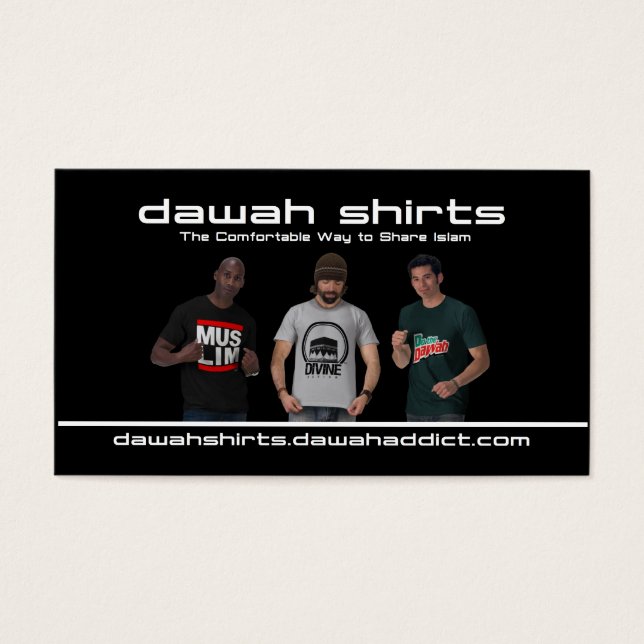 Dawah Shirts Black (Frente)