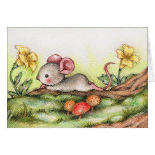Daydream da floresta - cartão bonito da arte do