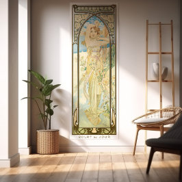 Daytime Dash Art Nouveau Poster Set 2/4 de Mucha