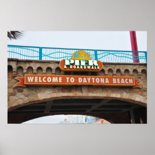 Daytona Beach Main Pier Boardwalk Poster