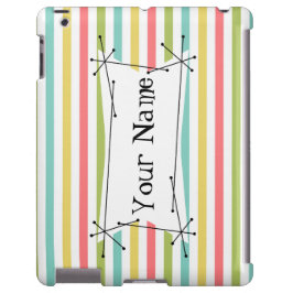 Dazzle Stripe Classic Name iPad horizontal
