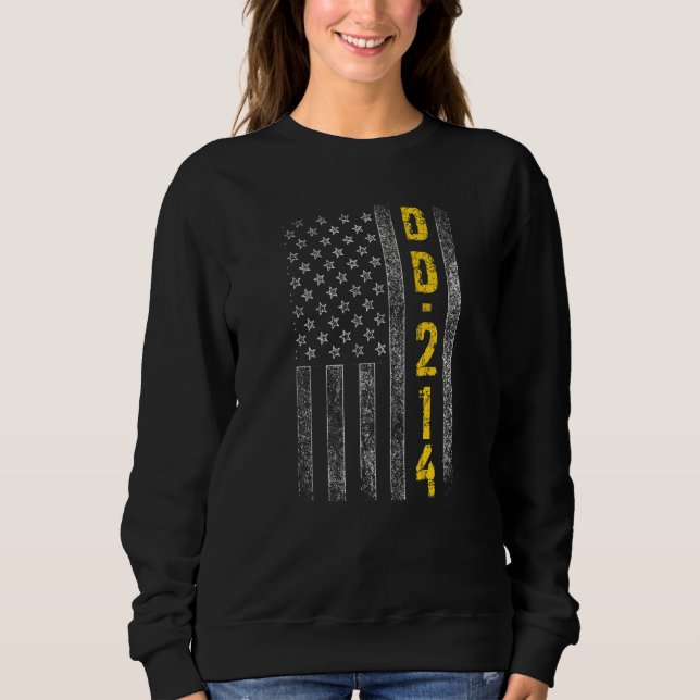 Dd 214 Camisetas de Bandeira Americanas Alumni Pat (Frente)