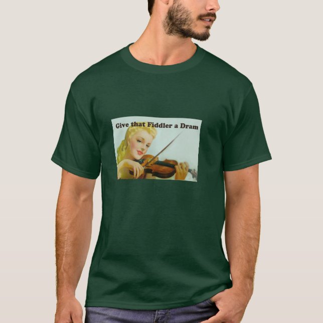 Dê a esse violinista um t-shirt da gole (Frente)