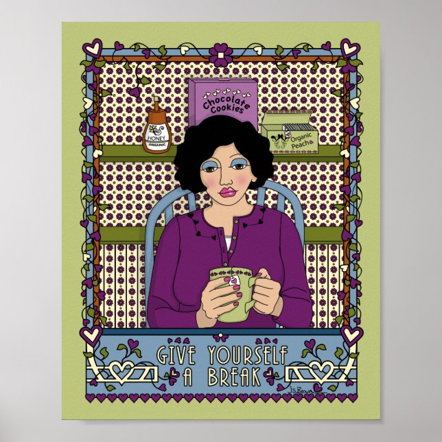 Dê a si mesmo um Poster Break_A_8x10 (Frente)