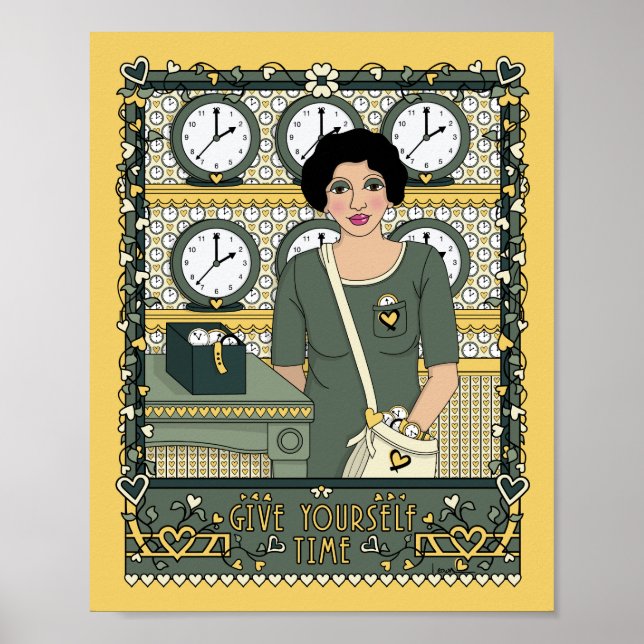 Dê a si próprio o Poster de Time_C_8x10 (Frente)