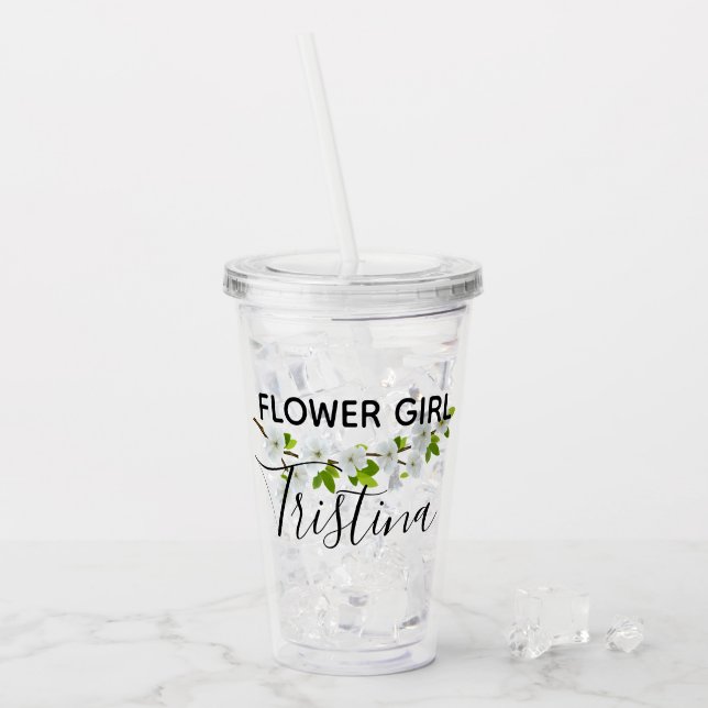 De Acrílico Copo personalizado do florista (Gelo frontal)