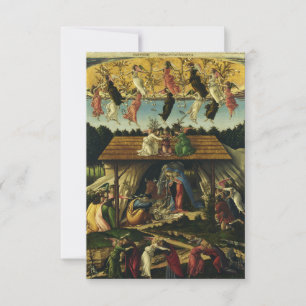 De Agradecimento A Natividade Mística por Sandro Botticelli Cartão 