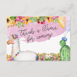 De Agradecimento Agradece a um lama vindo! Cartão