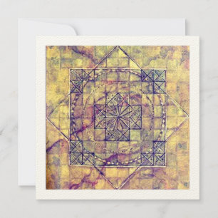 De Agradecimento Antiga Nazca Mandala, Peru. Cartão