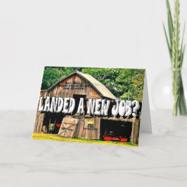 De Agradecimento ATERROU um TRABALHO, cartão