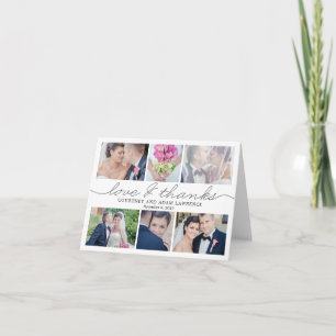 De Agradecimento Belo Casamento Escrevendo Obrigado Cartão com foto