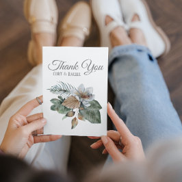 De Agradecimento Bonito Casamento Do Buquê Boho Obrigado Cartão Sim