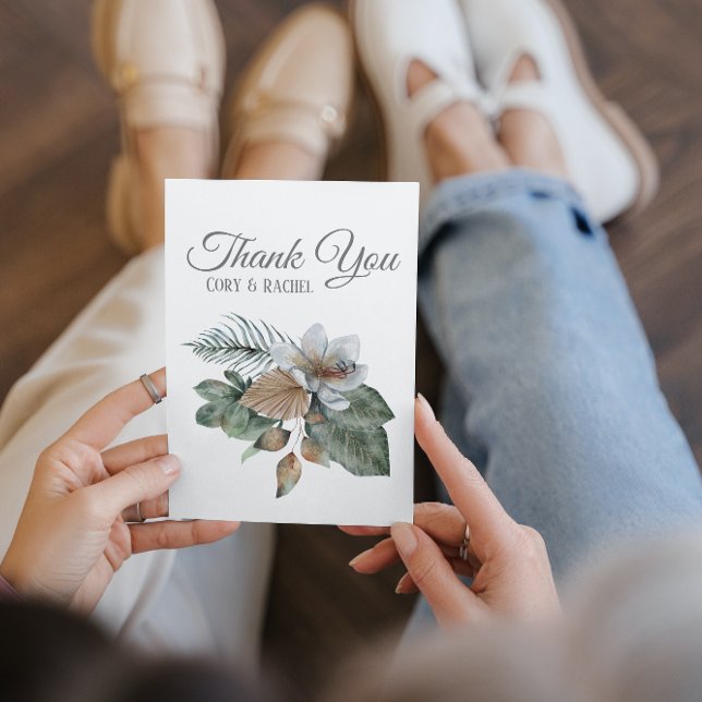 De Agradecimento Bonito Casamento Do Buquê Boho Obrigado Cartão Sim (These budget Boho Wedding Thank You cards are part of a larger collection available!)