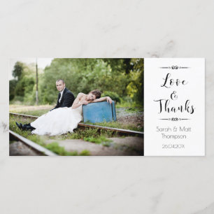 De Agradecimento Calliografia Casamento Obrigado Cartão com fotos