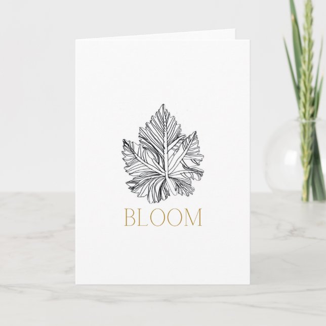 De Agradecimento Cartão BLOOM (Frente)