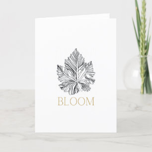 De Agradecimento Cartão BLOOM