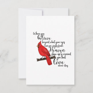 De Agradecimento Cartão Cardinal