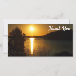 De Agradecimento Cartão com fotos do Lago Monduran