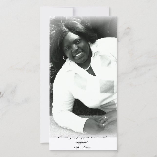 De Agradecimento cartão com fotos "Graduação Obrigado" (Frente)